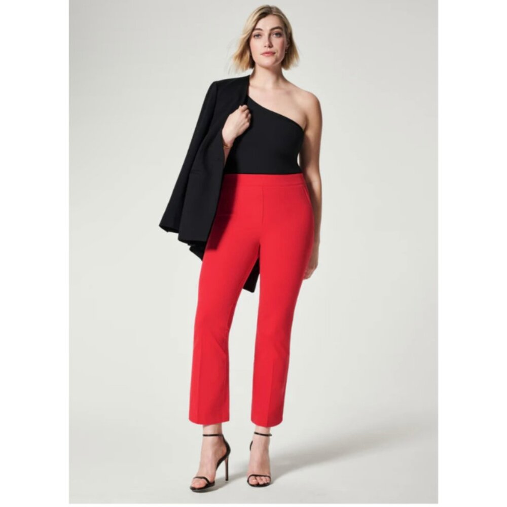 On-the-Go Kick Flare Pant True Red Tall 29" Inseam NWT